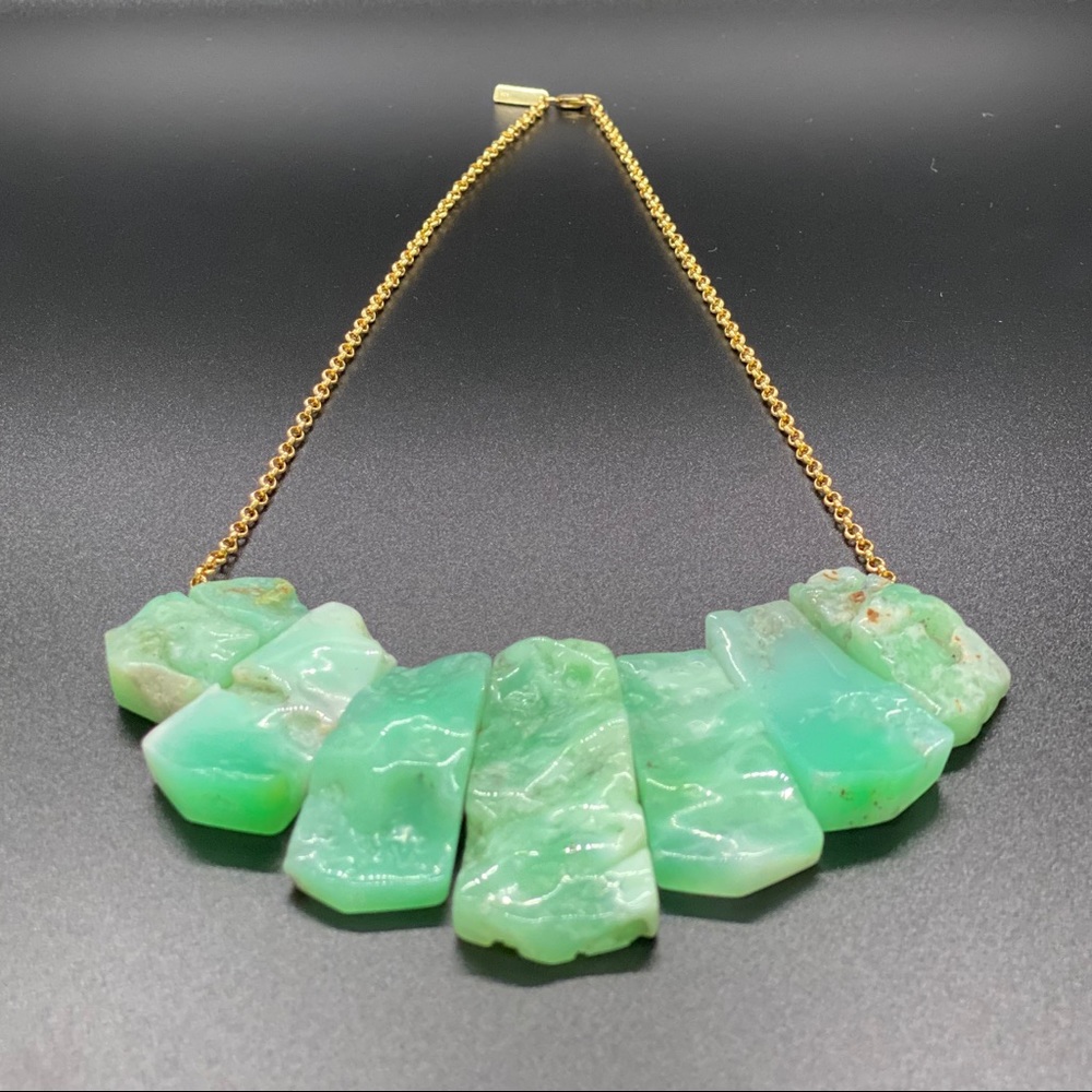 Raw Stone Statement Necklace